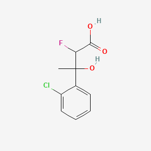 molecular formula C10H10ClFO3 B570719 3-(2-Chlorophenyl)-2-fluoro-3-hydroxybutanoic acid CAS No. 1539613-67-6