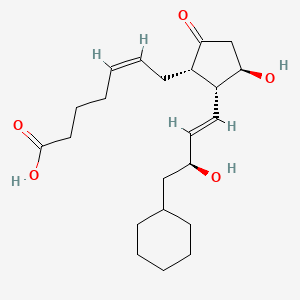 molecular formula C22H34O5 B570721 8-iso-16-cyclohexyl-tetranor Prostaglandin E2 CAS No. 53319-30-5