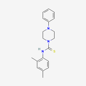 molecular formula C19H23N3S B5707217 N-(2,4-dimethylphenyl)-4-phenylpiperazine-1-carbothioamide 