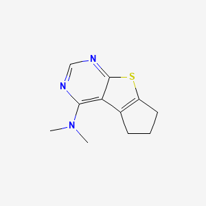 molecular formula C11H13N3S B5707238 N,N-dimethyl-7-thia-9,11-diazatricyclo[6.4.0.02,6]dodeca-1(12),2(6),8,10-tetraen-12-amine 