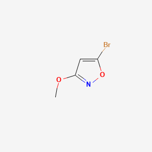 molecular formula C4H4BrNO2 B570729 5-Bromo-3-methoxyisoxazole CAS No. 1369096-82-1