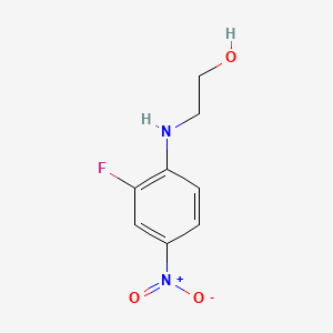 molecular formula C8H9FN2O3 B570730 2-Fluoro-N-(2-hydroxyethyl)-4-nitroaniline CAS No. 509151-97-7