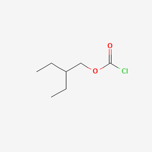 molecular formula C7H13ClO2 B570733 2-Ethylbutyl carbonochloridate CAS No. 58906-64-2
