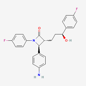 molecular formula C24H22F2N2O2 B570735 4-Dehydroxy-4-amino Ezetimibe CAS No. 1354716-98-5