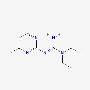 molecular formula C11H19N5 B5707354 N-(4,6-DIMETHYLPYRIMIDIN-2-YL)-N',N'-DIETHYLGUANIDINE 