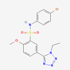 molecular formula C16H16BrN5O3S B5707484 N-(4-bromophenyl)-5-(1-ethyl-1H-1,2,3,4-tetrazol-5-yl)-2-methoxybenzene-1-sulfonamide 
