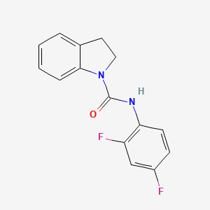 molecular formula C15H12F2N2O B5707495 N-(2,4-difluorophenyl)-2,3-dihydroindole-1-carboxamide 