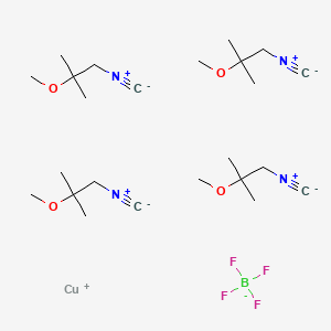 molecular formula C24H44BCuF4N4O4 B570751 Tetrakis(2-methoxyisobutylisocyanide)copper(i) tetrafluoroborate CAS No. 103694-84-4