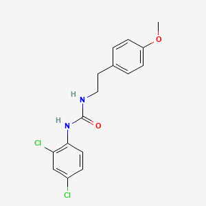 molecular formula C16H16Cl2N2O2 B5707558 N-(2,4-DICHLOROPHENYL)-N'-(4-METHOXYPHENETHYL)UREA 