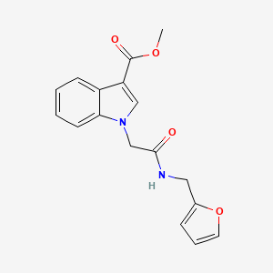 molecular formula C17H16N2O4 B5707681 METHYL 1-{[(FURAN-2-YLMETHYL)CARBAMOYL]METHYL}INDOLE-3-CARBOXYLATE 