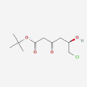 molecular formula C10H19ClO4 B570778 Tert-butyl (R)-6-chloro-5-hydroxy-3-oxohexanoate CAS No. 404958-69-6