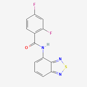 molecular formula C13H7F2N3OS B5707812 N-(2,1,3-benzothiadiazol-4-yl)-2,4-difluorobenzamide 