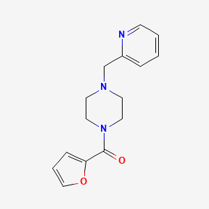 molecular formula C15H17N3O2 B5707873 Furan-2-yl[4-(pyridin-2-ylmethyl)piperazin-1-yl]methanone 