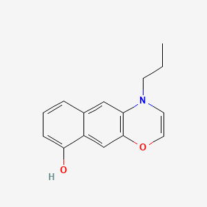 molecular formula C15H15NO2 B570790 (+)-4-Propyl-4H-naphth[2,3-b]-1,4-oxazin-9-ol CAS No. 116198-47-1