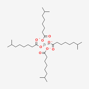 molecular formula C36H68O8Zr B570791 Zirconium(4+) tetrakis(7-methyloctanoate) CAS No. 112170-62-4