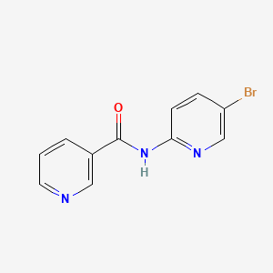 molecular formula C11H8BrN3O B5708095 N-(5-bromopyridin-2-yl)pyridine-3-carboxamide 
