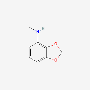 molecular formula C8H9NO2 B570810 N-Methyl-2H-1,3-benzodioxol-4-amine CAS No. 116532-63-9