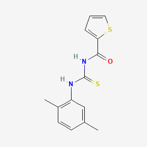 molecular formula C14H14N2OS2 B5708120 N-{[(2,5-dimethylphenyl)amino]carbonothioyl}-2-thiophenecarboxamide 