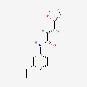 molecular formula C15H15NO2 B5708148 N-(3-ethylphenyl)-3-(2-furyl)acrylamide 