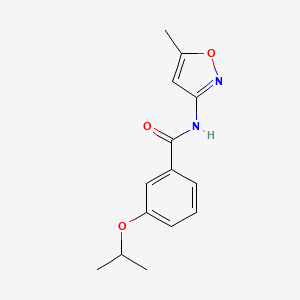 molecular formula C14H16N2O3 B5708347 N-(5-methyl-1,2-oxazol-3-yl)-3-(propan-2-yloxy)benzamide CAS No. 6131-75-5