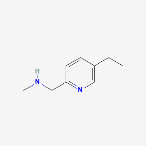 molecular formula C9H14N2 B570836 1-(5-Ethylpyridin-2-YL)-N-methylmethanamine CAS No. 114366-10-8