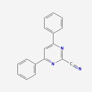 molecular formula C17H11N3 B5708424 2-cyano-4,6-diphenylpyrimidine 