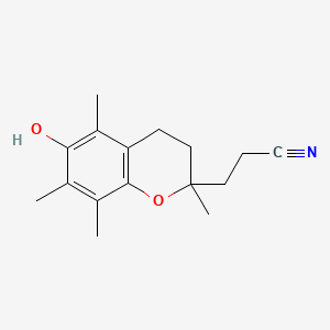 2-(2-Cyanoethyl)-6-hydroxy-2,5,7,8-tetramethyl-3,4-dihydro-2H-1-benzopyran
