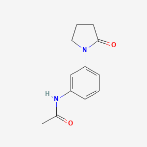 molecular formula C12H14N2O2 B5708563 N-[3-(2-oxopyrrolidin-1-yl)phenyl]acetamide 