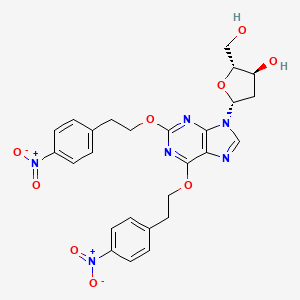 2,6-Bis-O-[2-(4-nitrophenyl)ethyl]-2'-deoxyxanthosine