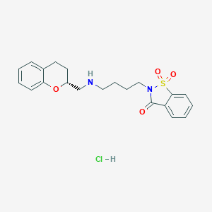 molecular formula C21H25ClN2O4S B057086 Repinotan hydrochloride CAS No. 144980-77-8