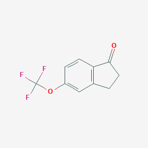 molecular formula C10H7F3O2 B057087 5-(Trifluoromethoxy)-2,3-dihydro-1H-inden-1-one CAS No. 173252-76-1