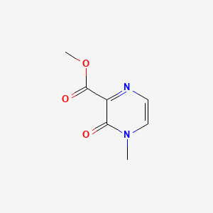 molecular formula C7H8N2O3 B570882 Methyl4-methyl-3-oxo-3,4-dihydropyrazine-2-carboxylate CAS No. 114698-43-0