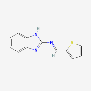 molecular formula C12H9N3S B5708859 N-[(E)-thiophen-2-ylmethylidene]-1H-benzimidazol-2-amine CAS No. 5567-22-6