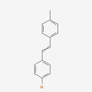 molecular formula C15H13Br B570900 4-bromo-4'-methylstilbene CAS No. 62856-31-9