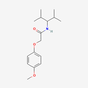 molecular formula C16H25NO3 B5709004 N-(2,4-dimethylpentan-3-yl)-2-(4-methoxyphenoxy)acetamide 