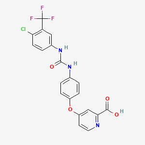 4-(4-((4-Chloro-3-(trifluoromethyl)phenyl)carbamoylamino)phenoxy)pyridine-2-carboxylic acid
