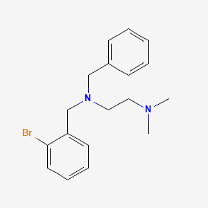 molecular formula C18H23BrN2 B5709089 N'-benzyl-N'-[(2-bromophenyl)methyl]-N,N-dimethylethane-1,2-diamine 