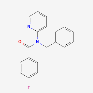 molecular formula C19H15FN2O B5709096 N-Benzyl-4-fluoro-N-pyridin-2-yl-benzamide CAS No. 5539-83-3
