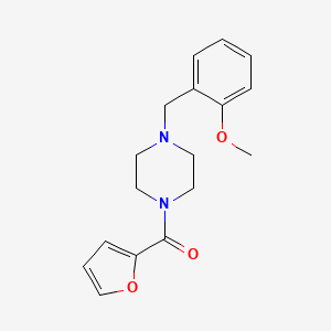 molecular formula C17H20N2O3 B5709134 2-FURYL[4-(2-METHOXYBENZYL)PIPERAZINO]METHANONE 