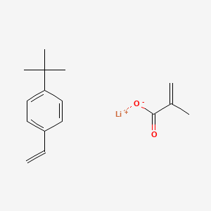 molecular formula C16H21LiO2 B570916 Lithium;1-tert-butyl-4-ethenylbenzene;2-methylprop-2-enoate CAS No. 125302-03-6