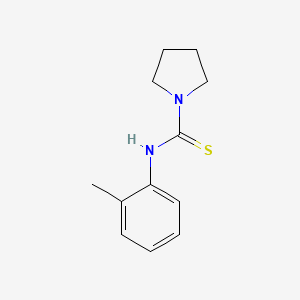 molecular formula C12H16N2S B5709163 N-(2-methylphenyl)pyrrolidine-1-carbothioamide 