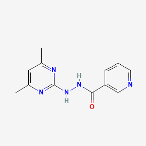 molecular formula C12H13N5O B5709171 N'-(4,6-dimethylpyrimidin-2-yl)pyridine-3-carbohydrazide 