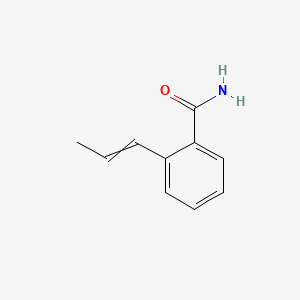 molecular formula C10H11NO B570922 2-(Prop-1-en-1-yl)benzamide CAS No. 118936-69-9