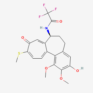 molecular formula C21H20F3NO5S B570924 Benzo[a]heptalene Acetamide Derivative; CAS No. 123643-51-6
