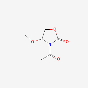 molecular formula C6H9NO4 B570926 3-Acetyl-4-methoxyoxazolidin-2-one CAS No. 120224-27-3
