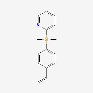 molecular formula C15H17NSi B570939 2-[Dimethyl(4-vinylphenyl)silyl]pyridine CAS No. 114556-12-6