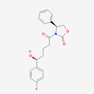 (4S)-3-[(5S)-5-(4-Fluorophenyl)-5-hydroxypentanoyl]-4-phenyl-1,3-oxazolidin-2-one