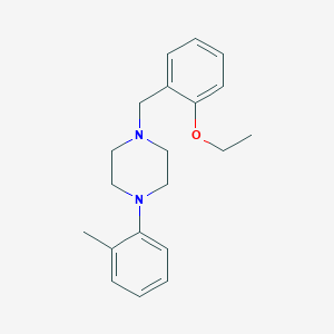 molecular formula C20H26N2O B5709496 1-[(2-ethoxyphenyl)methyl]-4-(2-methylphenyl)piperazine 