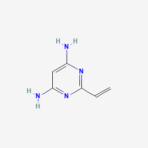 molecular formula C6H8N4 B570950 2-Vinylpyrimidine-4,6-diamine CAS No. 123549-60-0