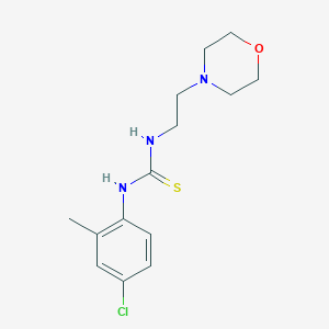 molecular formula C14H20ClN3OS B5709534 N-(4-CHLORO-2-METHYLPHENYL)-N'-(2-MORPHOLINOETHYL)THIOUREA 